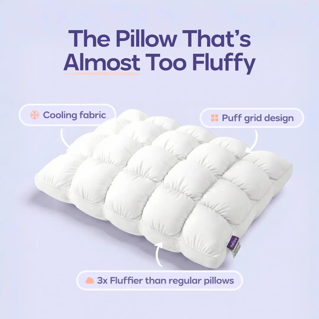 Soft Quilted Grid Design Pillow, Ultra Fluffy Plush Bed Pillow with Cloud-Like Comfort, Breathable Support for Side, Back & Stomach Sleepers, Cozy Pillow for Deep Restful Sleep