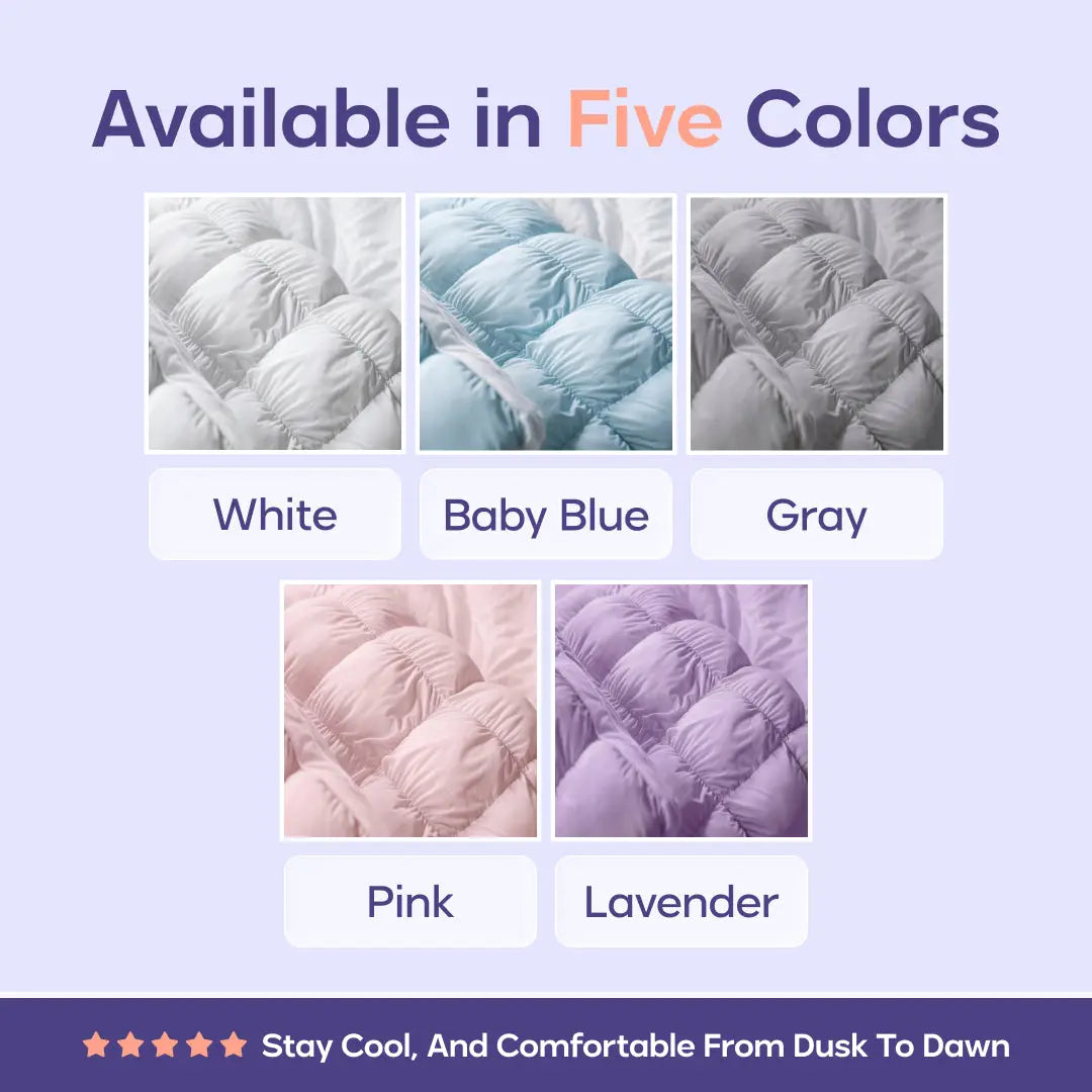 Soft Quilted Grid Design Pillow, Ultra Fluffy Plush Bed Pillow with Cloud-Like Comfort, Breathable Support for Side, Back & Stomach Sleepers, Cozy Pillow for Deep Restful Sleep