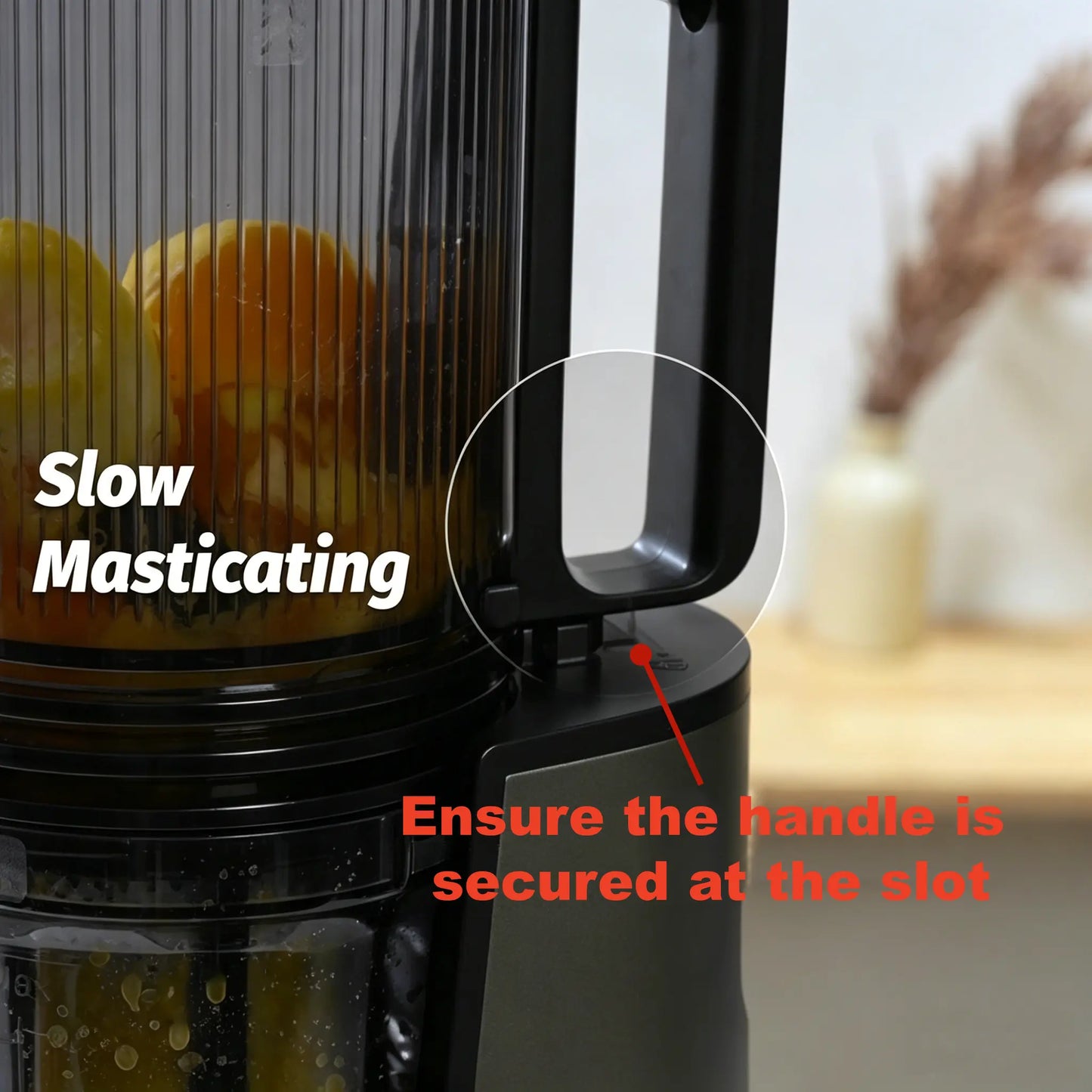 Cold Press Juicer - Slow Masticating, 5.4 Inch Feed Chute, High Juice Yield, Easy Clean, 55rpm Technology for Whole Fruits & Veggies