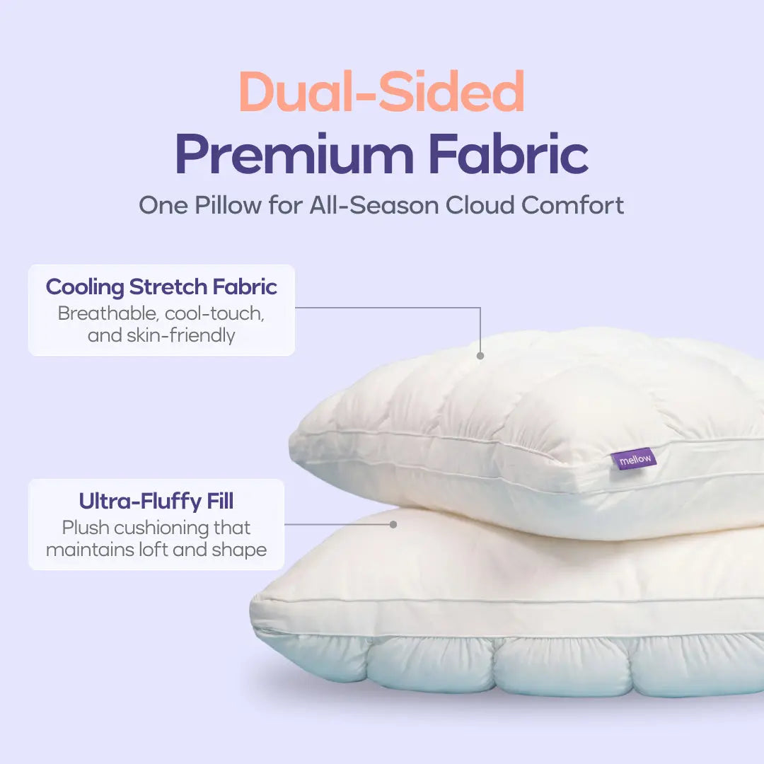 Soft Quilted Grid Design Pillow, Ultra Fluffy Plush Bed Pillow with Cloud-Like Comfort, Breathable Support for Side, Back & Stomach Sleepers, Cozy Pillow for Deep Restful Sleep