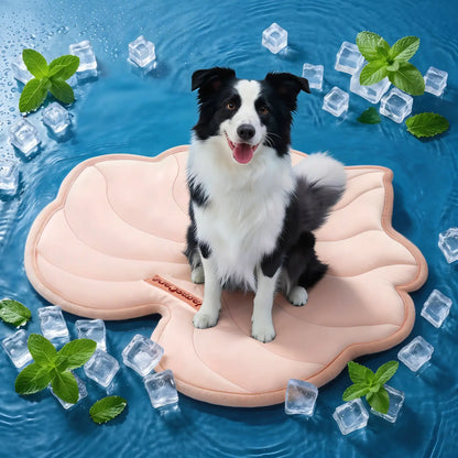 Cooling Pet Mat, Eco-Friendly Cooling Pad for Large Dog, SummerVibes Cooling Mats for Dog Bed, Cool Dog Stuff, Washable Pet Mat, Use in Crate, Trunk, Camping, Outdoors, Portable,Machine Washable, Durable, Without Gel, Outdoorfun
