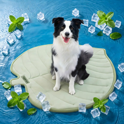 Cooling Pet Mat, Eco-Friendly Cooling Pad for Large Dog, SummerVibes Cooling Mats for Dog Bed, Cool Dog Stuff, Washable Pet Mat, Use in Crate, Trunk, Camping, Outdoors, Portable,Machine Washable, Durable, Without Gel, Outdoorfun